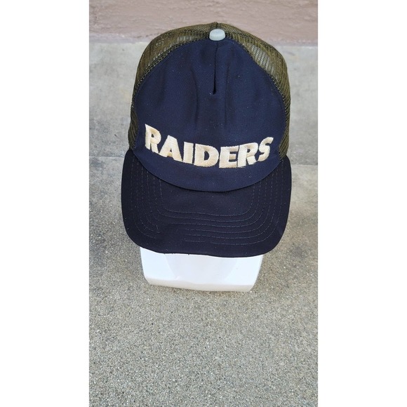 Vtg Oakland Los Angeles Las Vegas Raiders Trucker Hat - Picture 3 of 8